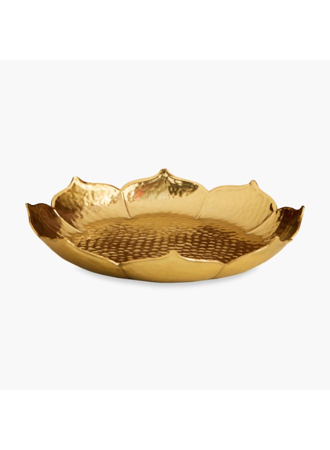 Home Box Hammered Gold Candle Tray for Home Decor - Image 5